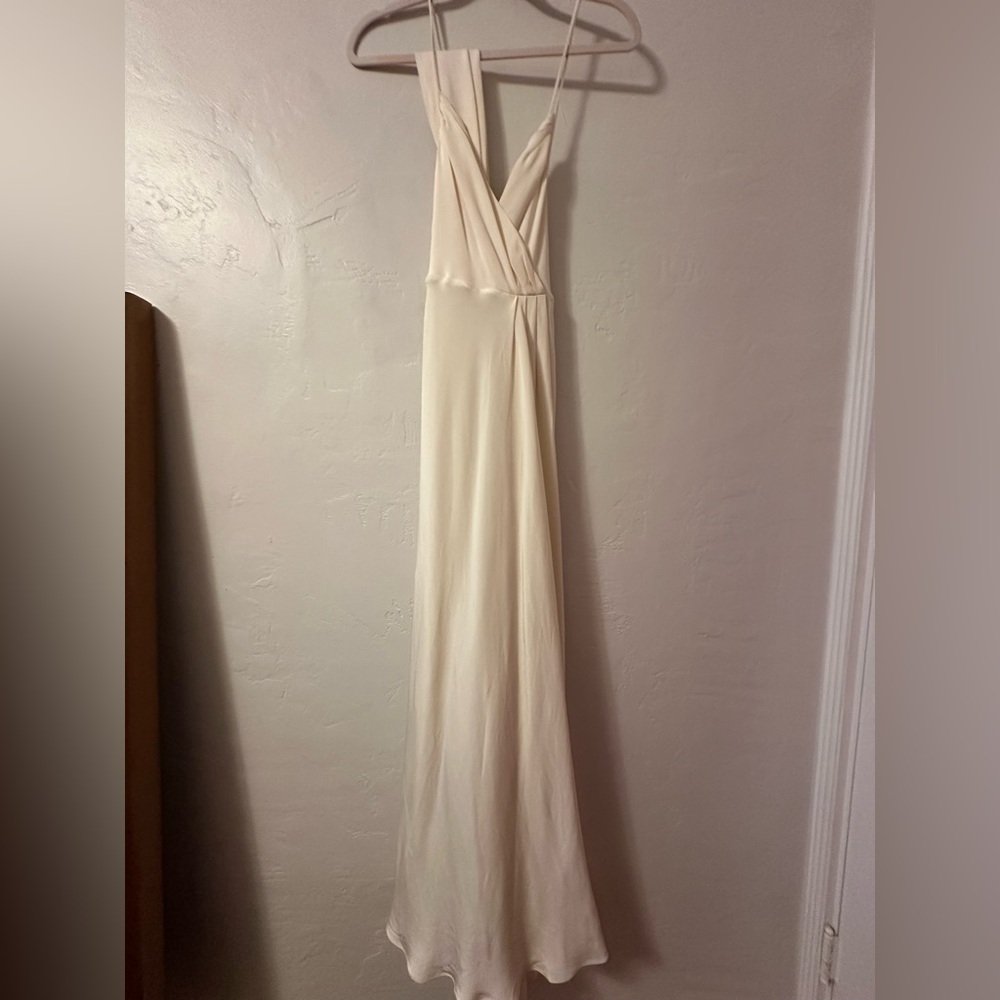 Vintage Silk J.Crew Wedding Dress, Ivory size 6